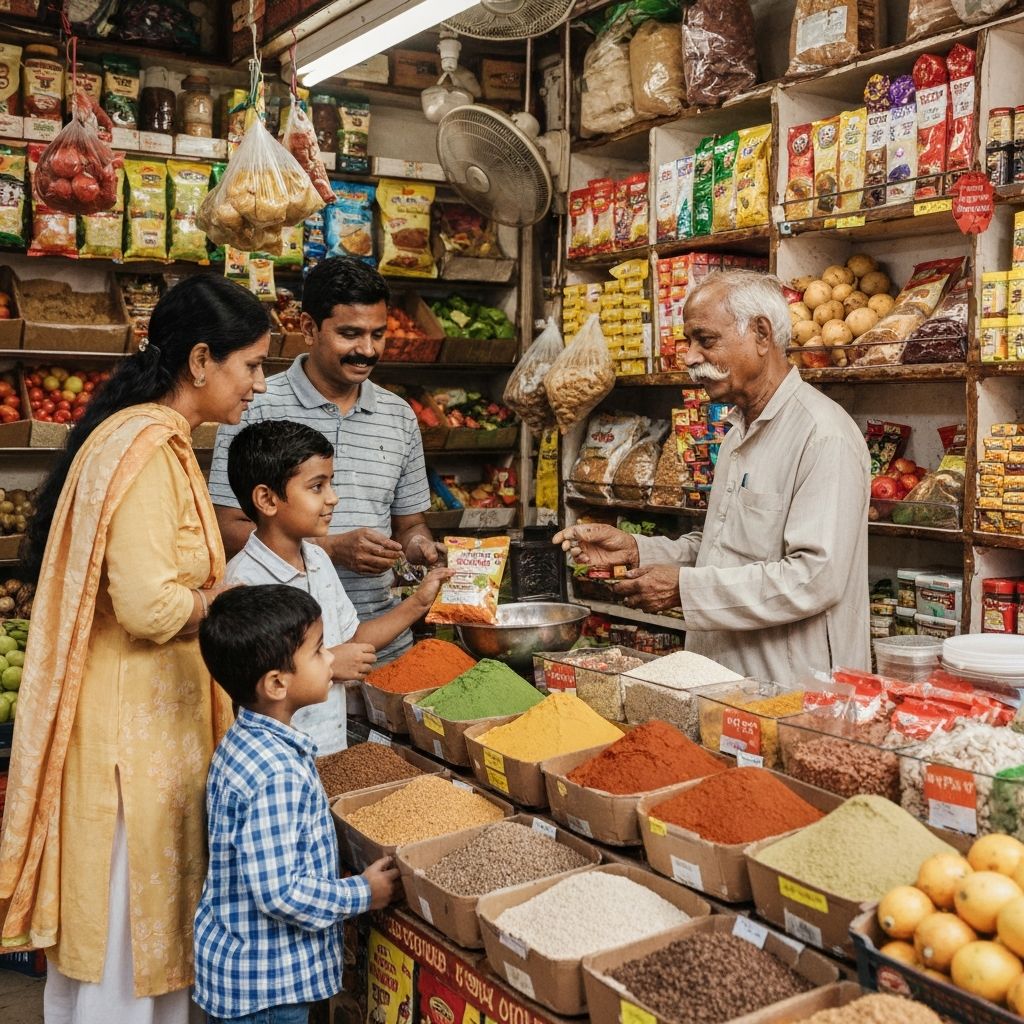 MEGHSONS Food Mart Experience - Indian Family Shopping